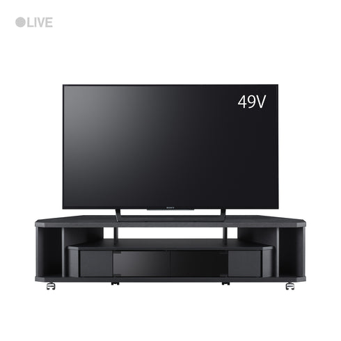 NOA-1400AV-BK コーナーテレビ台 幅140cm